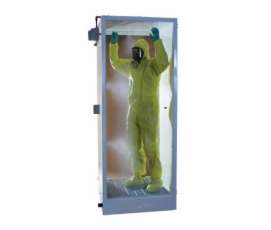 decontamination shower cleaning PPE damping