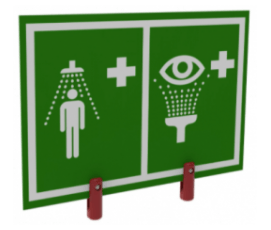 pictogram emergency shower eyebath